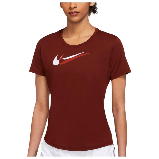 Nike Γυναικεία κοντομάνικη μπλούζα Dri-FIT Swoosh Run